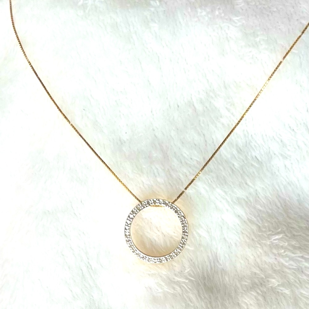 Diamond circle of love and life Pendant - Picture 5 of 7